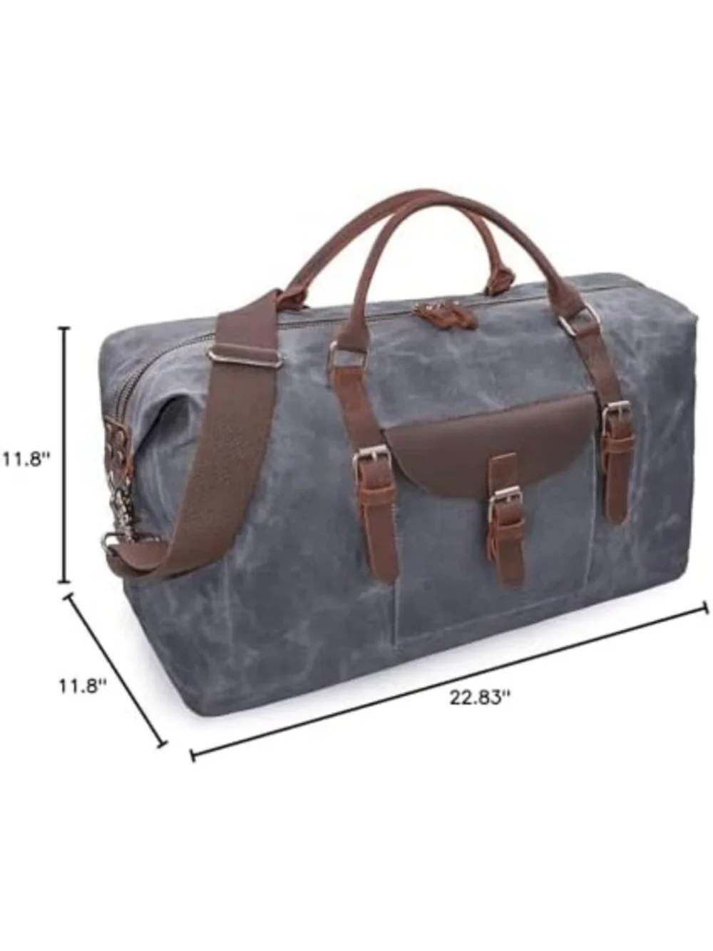 Waterproof Oversized Travel Duffel Bag | Canvas & Leather Weekender Carry-On